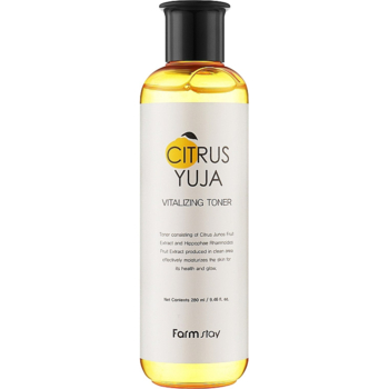 Тонер для лица FarmStay Citrus Yuja Vitalizing Toner, с вытяжкой юдзу, 280 мл - Pampik