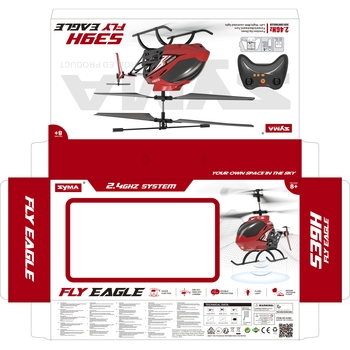 Іграшка на радіокеруванні Syma Гелікоптер 22 см (S39H) - Pampik - 10