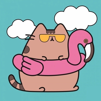 Картина за номерами Santi Кіт на відпочинку, 25х25 см (954249) - Pampik