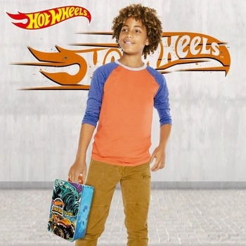 Контейнер для хранения машинок Hot Wheels серии Monster Trucks металлический (HWCC21) - Pampik - 7