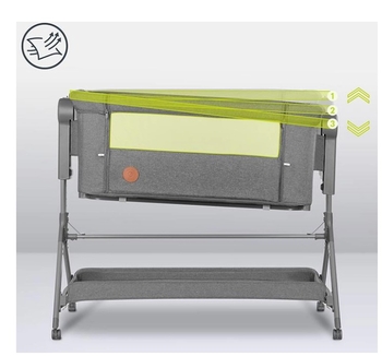 Дитяче ліжечко Lionelo Leonie Plus 3 в 1 Grey Stone, сірий - Pampik - 16