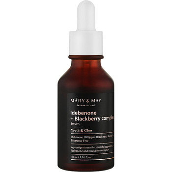 Сыворотка для лица Mary & May Idebenone Blackberry Complex Serum, антиоксидантная с идебеноном, 30 мл - Pampik