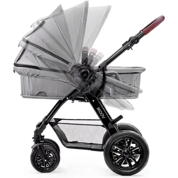 Універсальна коляска 3 в 1 Kinderkraft Moov сіра (00-00158731) - Pampik - 8