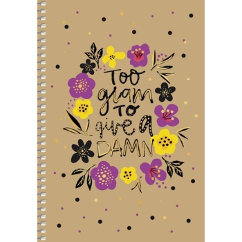 Тетрадь для записей Student Цветочный орнамент, А5, в клеточку, спираль, 96 листов (A5-SC-096-6100K) - Pampik