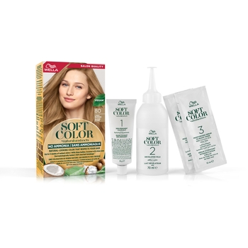 Краска для волос Wella Soft Color тон 80 Светлый блонд (3614228865746) - Pampik - 5