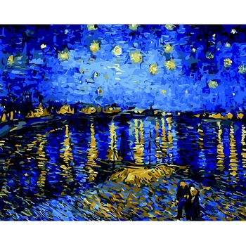 Картина за номерами ZiBi Art Line Зоряне небо 40х50 см (ZB.64164) - Pampik