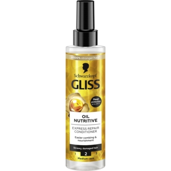 Экспресс-кондиционер Gliss Oil Nutritive для сухих и поврежденных волос, 200 мл - Pampik