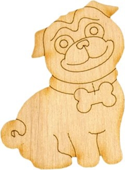 Набор для творчества Умняшка роспись по дереву, магниты-собачки (РД-012) - Pampik - 3