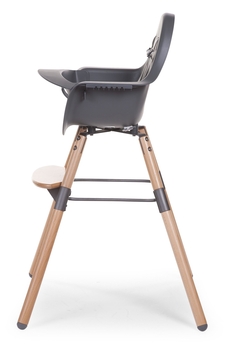 Уценка. Стул для кормления Childhome Evolu 2 с бампером антрацит (CHEVOCHNA) - Pampik - 15