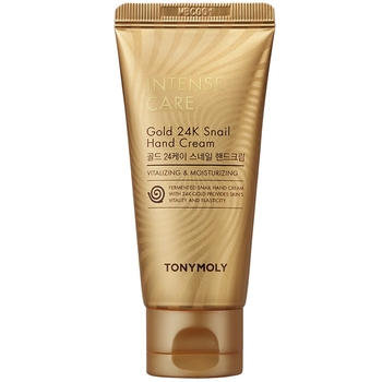 Крем для рук Tony Moly Intense Care Gold 24K Snail, с муцином улитки и золотом, 60 мл - Pampik - 2