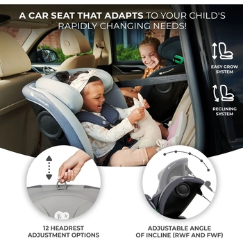 Автокрісло Kinderkraft i-Grow i-Size чорне (00-00305220) - Pampik - 13