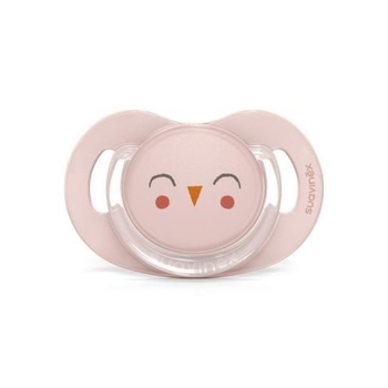 Пустушка фізіологічна Suavinex Bonhomia, 6-18 міс., рожева (307811) - Pampik