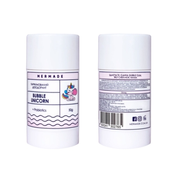 Парфумований дезодорант з пробіотиком Mermade Bubble Unicorn, 50 г - Pampik - 4