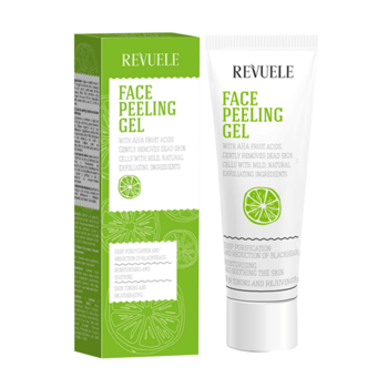 Гель-пілінг для обличчя Revuele з фруктовими AHA кислотами, 80 мл - Pampik