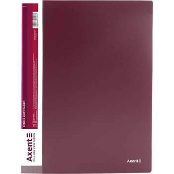 Папка-скоросшиватель Axent А4 бордовая (1304-04-A) - Pampik