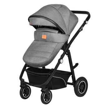Універсальна коляска 3 в 1 Lionelo Bianka Grey Stone, сіра (LO-BIANKA 3IN1 GREY STONE) - Pampik - 2