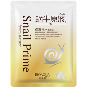 Маска для обличчя Bioaqua Mask Snail Prime, 30 г - Pampik