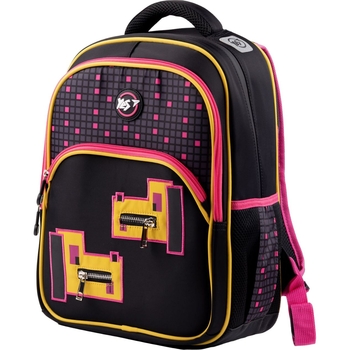 Рюкзак школьный Yes S-40 Pixel dog, черный (558904) - Pampik