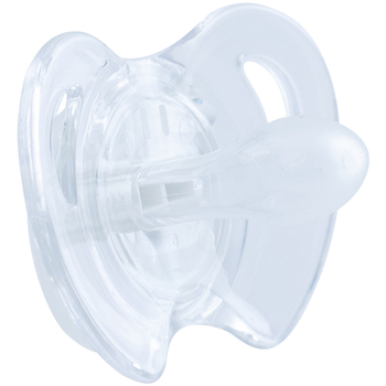 Пустышка силиконовая Baby Team классическая, белая (3103) - Pampik - 3