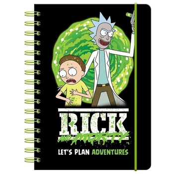Дневник-планер Kite Rick and Morty на спирали (RM23-438) - Pampik