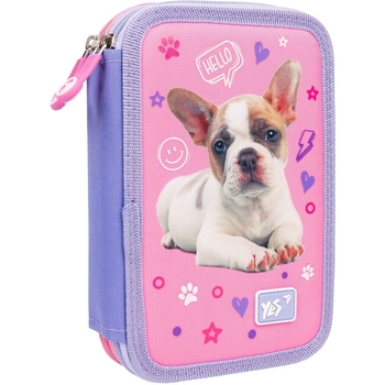 Пенал жесткий Yes HP-01 Keith Kimberlin, 13х21х4 см, розовый с сиреневым (533104) - Pampik