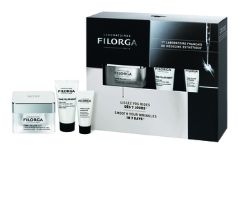 Набір антивіковий Filorga: крем Time-Filler 5хр, 50 мл + крем Time-Filler Night, 15 мл + крем Time-Filler intensive, 7 мл - Pampik