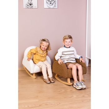 Кресло-качалка Childhome Teddy brown, коричневое (RCKTOB) - Pampik - 10