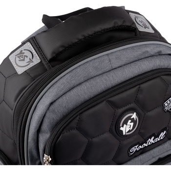 Рюкзак Yes S-87 Football, серый с черным (553877) - Pampik - 6