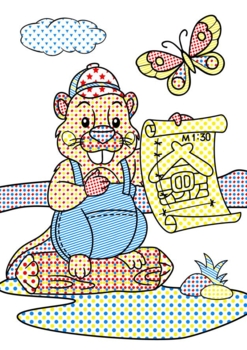 Чарівна водна розмальовка Кристал Бук Забавні тварини, 8 сторінок (F00024298) - Pampik - 3