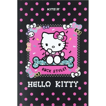 Книга записна Kite Hello Kitty А5 без лініювання 64 аркушів (HK23-193-1) - Pampik
