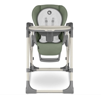 Стільчик для годування Lionelo Laurice Green Olive, з функцією гойдалки, оливковий - Pampik - 3