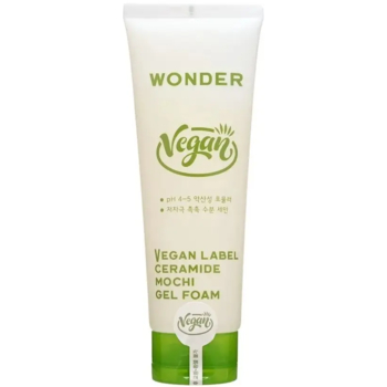 Пенка для умывания Tony Moly Wonder Vegan Label Ceramide Mochi Low Ph Gel Foam Керамид 180 г - Pampik
