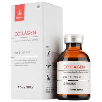 Сыворотка для лица Tony Moly Inkey Library Collagen Ampoule, с коллагеном, 30 мл - Pampik - 2