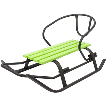 Санки Vitan Комета зі спинкою та кольоровою планкою чорні (2030109) - Pampik