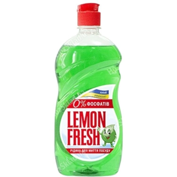 Рідина для миття посуду Lemon Fresh 500 мл зелена - Pampik