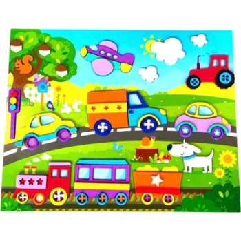 Набір для творчості Аплі Краплі М'яка аплікація Транспорт (МА-13) - Pampik