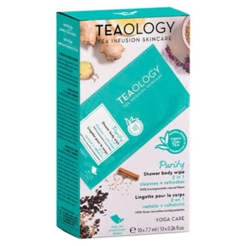 Вологі серветки для тіла Teaology Yoga care Освіжаючі, 10 шт. - Pampik