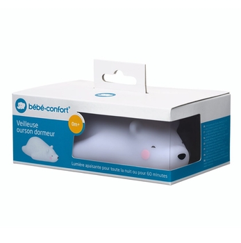 Нічник Bebe Confort Night Light Sleeping Bear, білий, (3202202000) - Pampik - 4