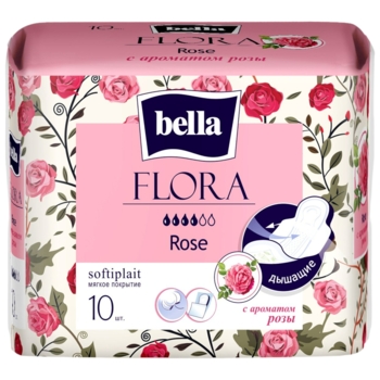Гігієнічні прокладки Bella Flora Rose 10 шт. (BE-012-RW10-096) - Pampik