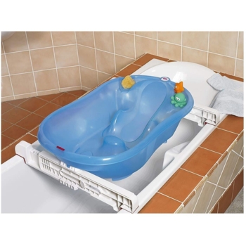 Ванночка OK Baby Onda, с анатомической горкой и термодатчиком, розовая (38231400) - Pampik - 2