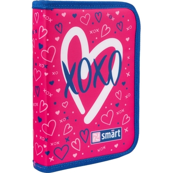 Пенал жесткий Smart HP-03 Heards, 13х21х3 см, розовый (533278) - Pampik