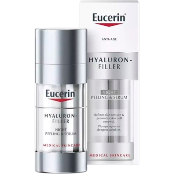 Ночной уход Eucerin Hyaluron-Filler пилинг и сыворотка, 30 мл - Pampik