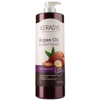 Кондиционер для ухода за поврежденными волосами Kerasys Argan Oil Conditioner For Damaged Hair с аргановым маслом, 1000 мл - Pampik