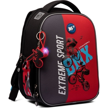 Рюкзак каркасний Yes H-100 BMX, серый с красным (559416) - Pampik - 2