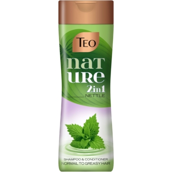 Шампунь-бальзам для волосся Teo 2 in 1 Nature Nettle, 350 мл - Pampik