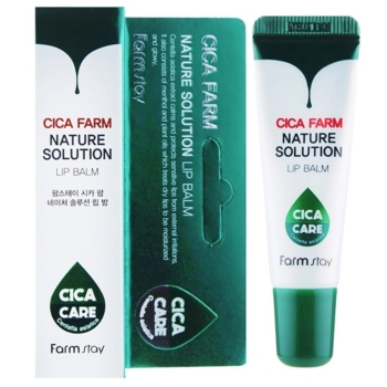 Бальзам для губ FarmStay Cica Farm Nature Solution Lip Balm с центеллой, 10 г - Pampik
