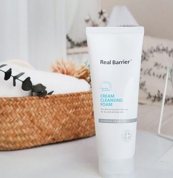 Пінка для вмивання Real Barrier Cream Cleansing Foam кремова 220 мл - Pampik - 3
