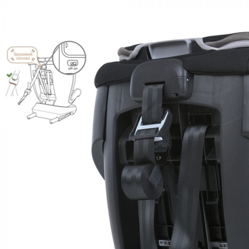 Автокресло El Camino ME 1117 I-CON Melange Mocca (26092) - Pampik - 13