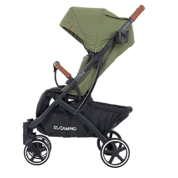 Прогулочная коляска El Camino Loona ME 1090-1 Olive Green, зеленая с черным (25381) - Pampik - 4