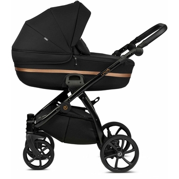 Коляска Tutis Uno 3 Plus Black Edition Copper, 2 в 1, черная (1072199) - Pampik - 2